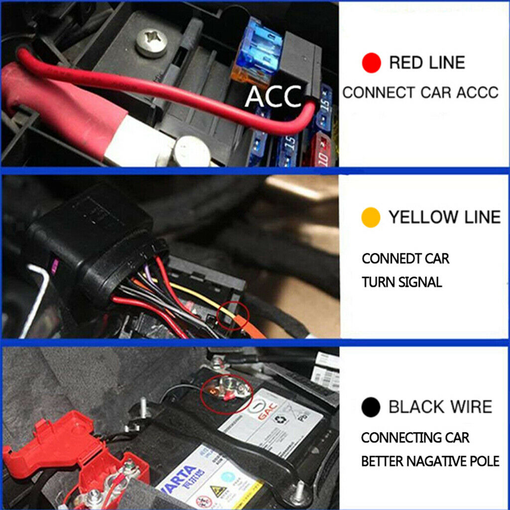 2xFlexible Tube LED Strips Daytime Turn Signal Lights 60cm Pink+Yellow