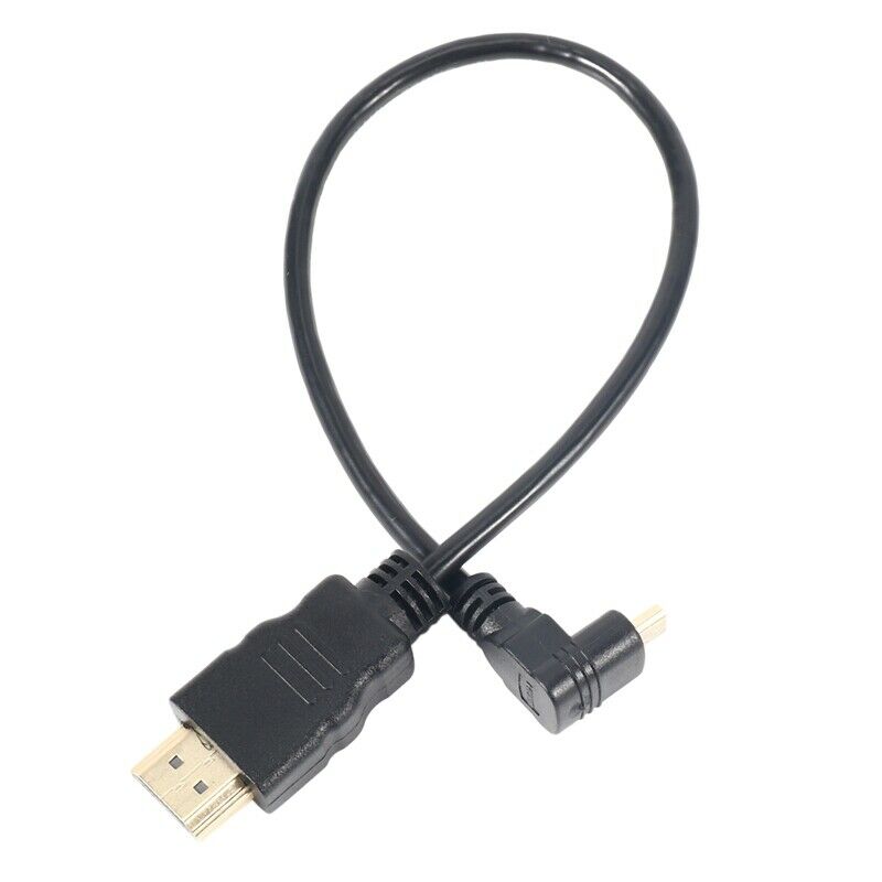 30cm Micro-MI Right Angle Male to MI Male (90 Degrees) - Supports 4k (Type B) X6