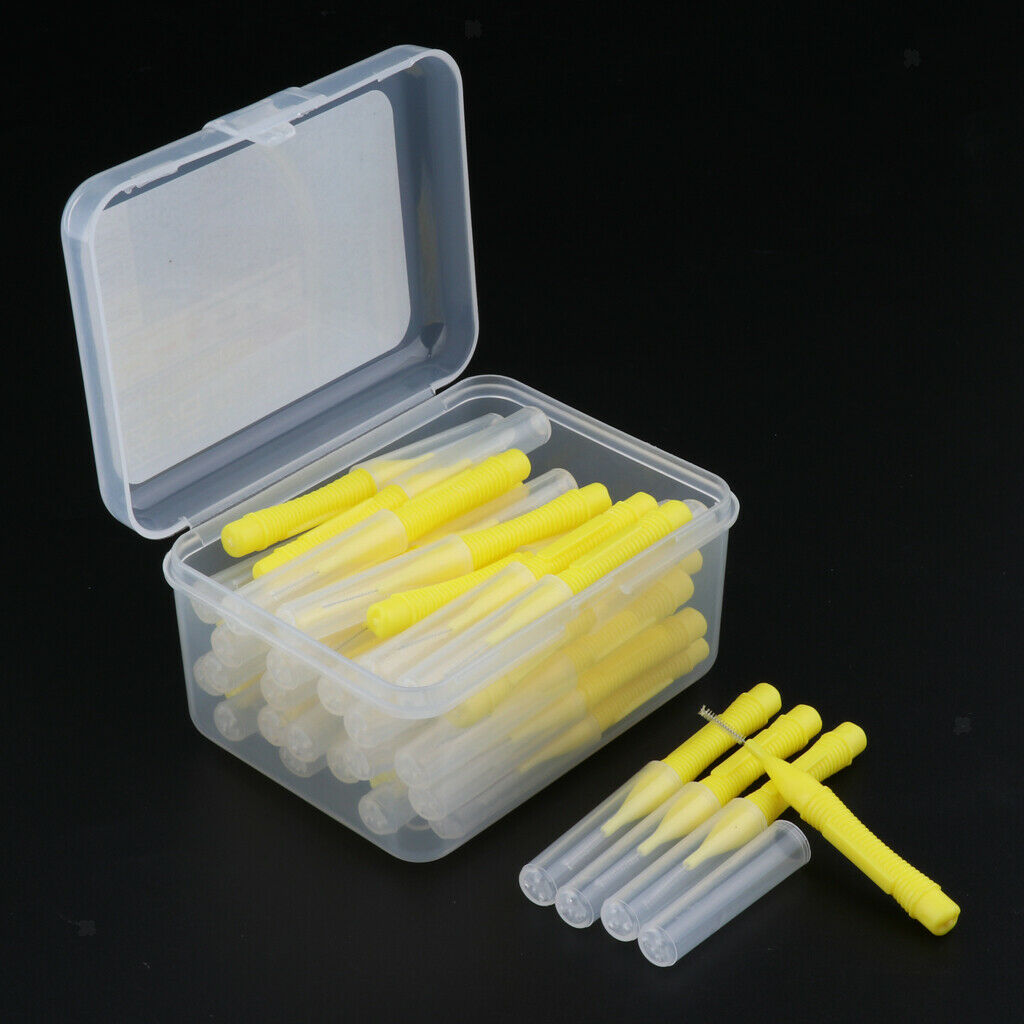 Bulk 80pcs Interdental Brushes Hygiene Tooth Brush Tooth Cleaning Tool