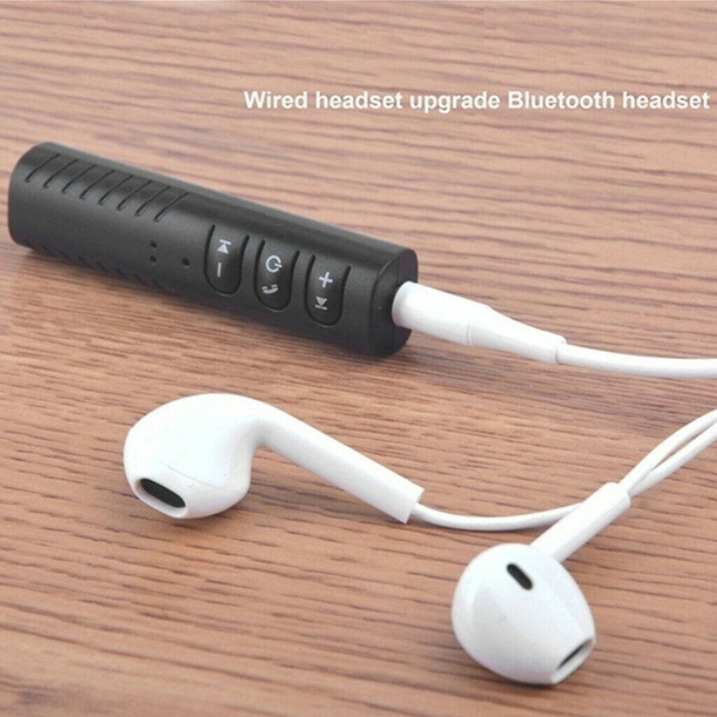 2 Pack Mini Wireless Bluetooth Receiver Car Kit 3.5mm Jack Auxiliary Adapter
