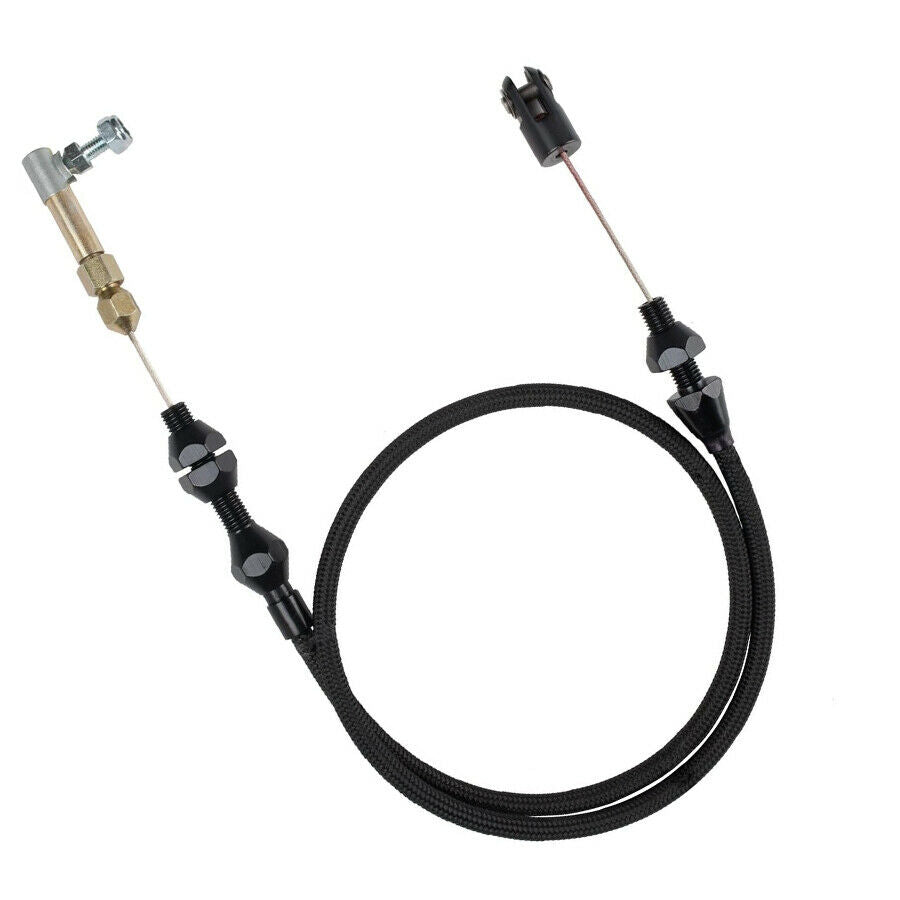 For Mopar Ford GM 24 Inch Throttle Cable Braided Stainless Steel Acceleator Kit