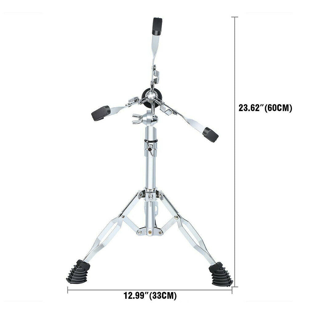 1 Set Drum Holder, 180°  Adjustable Frame Collapsible Drum Stand for Snare