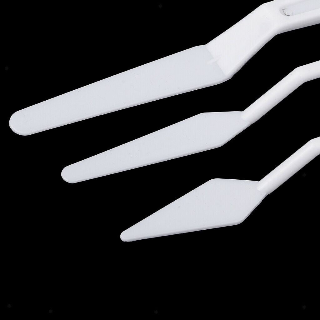 6pcs Plastic Acrylic Oil Painting Palette Tool Spatula Paints Mixing Tools