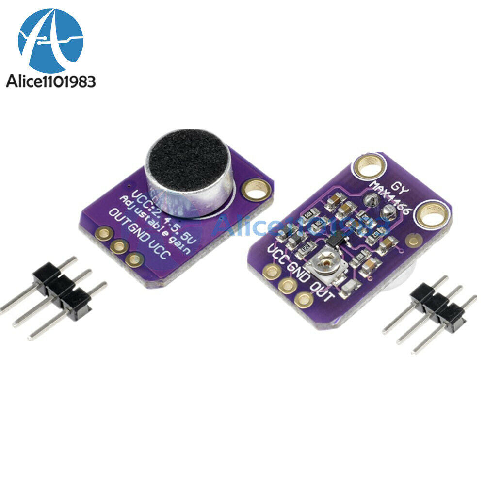 5PCS GY-MAX4466 Electret Microphone Amplifier with Adjustable Gain for Arduino