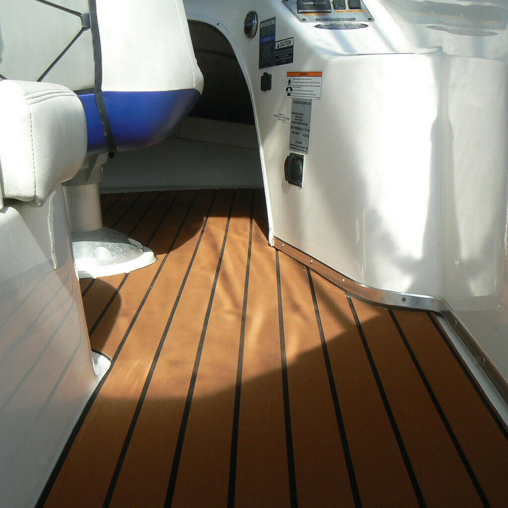 4x 240x5.8cm 6mm Self Adhesive EVA Foam Teak Deck Sheet Marine Boat Yacht