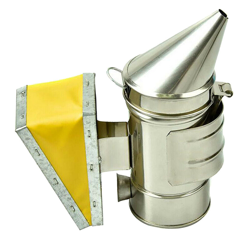 Steel Beekeeping Smoker Manual Bee Smoke Maker Transmitter Kit Hive Box Tool