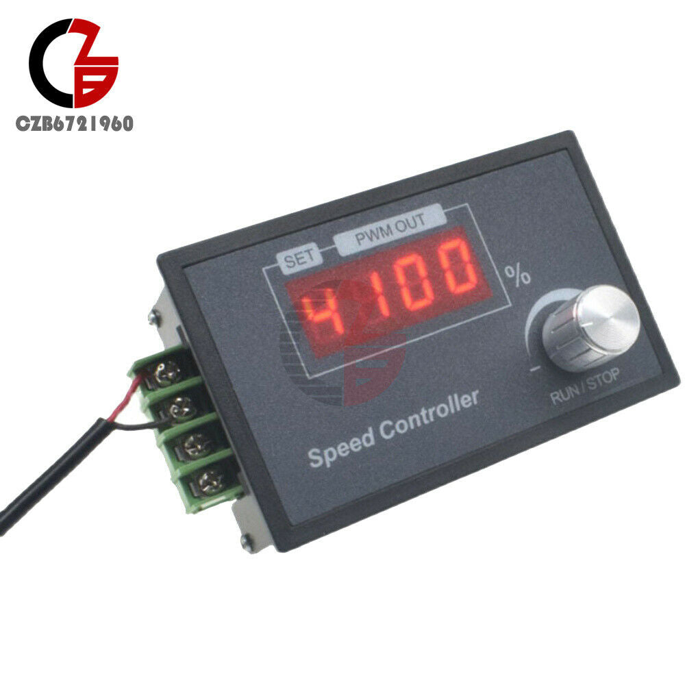 Intelligent PWM Motor Speed Controller Encoder Knob DC6-48V Frequency Adjustable