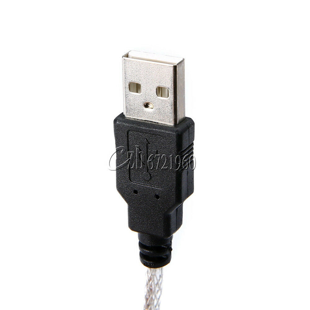 USB MIDI IN-OUT Interface Cable Converter PC to Music Keyboard Cord Adapter