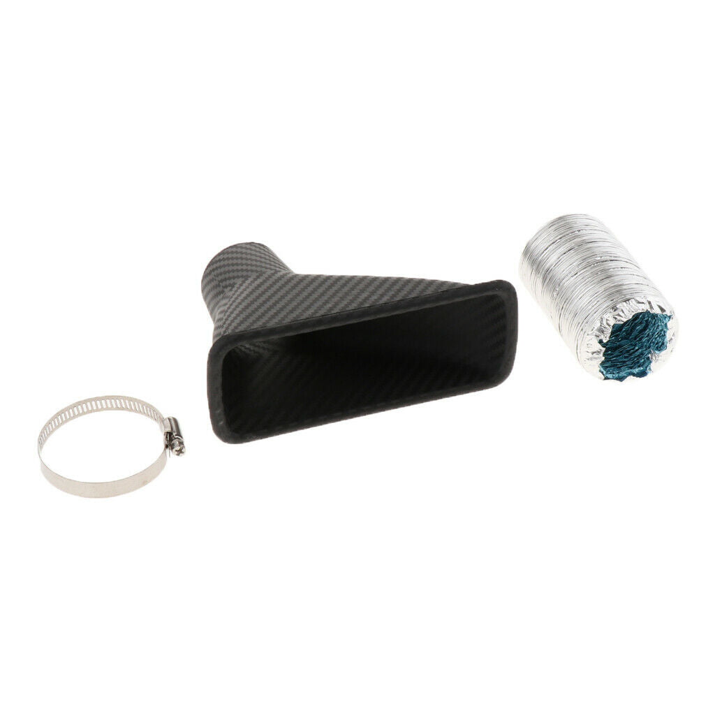 2 Sets Car Front Bumper Turbo Cold Air Intake Pipe Turbine Inlet Pipe Kit