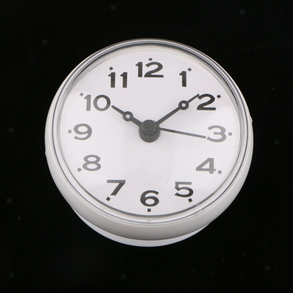 Silicone PVC Mini Kitchen Clock Suction Cup Clock Waterproof for Mirror