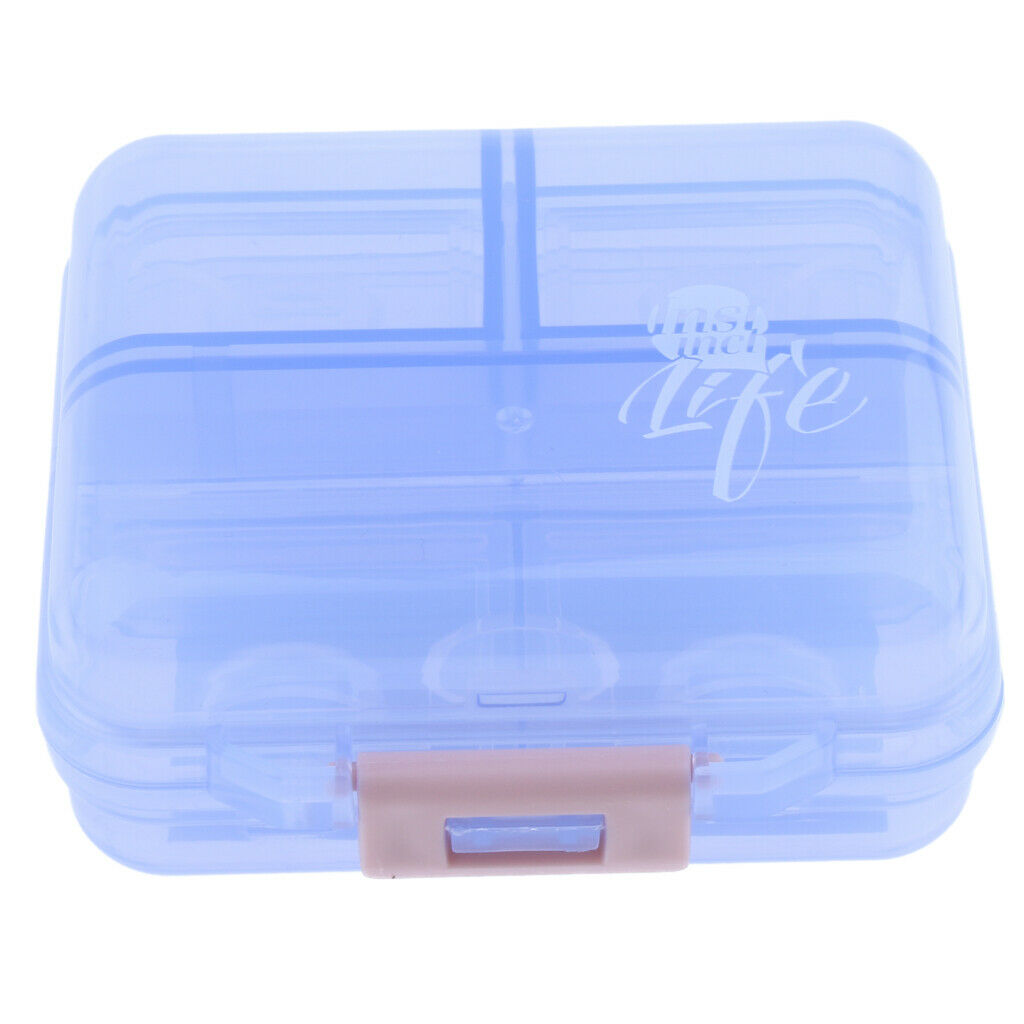2Pcs Travel Pill Box Medicine Organizer Container Jewellery Case Storage Holder,