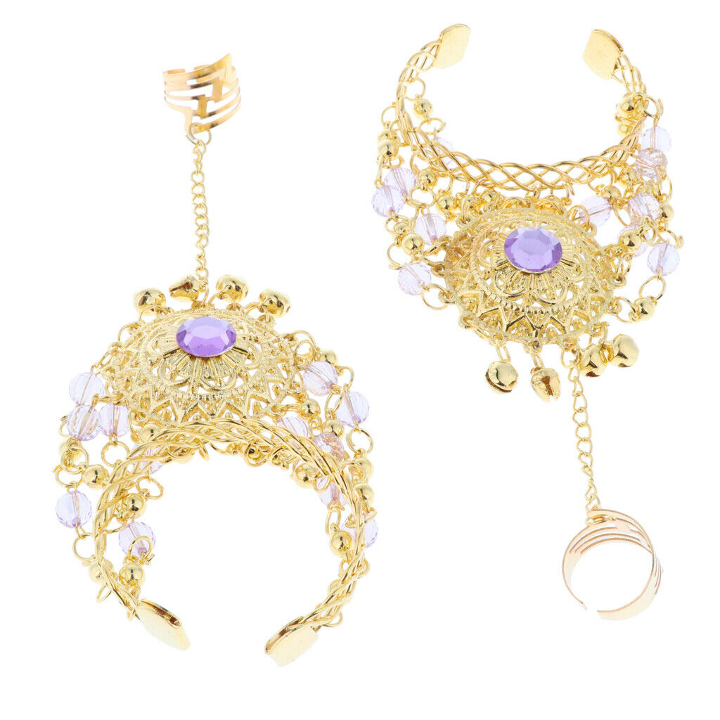 Belly Dance Slave Bracelet Chain Light Purple
