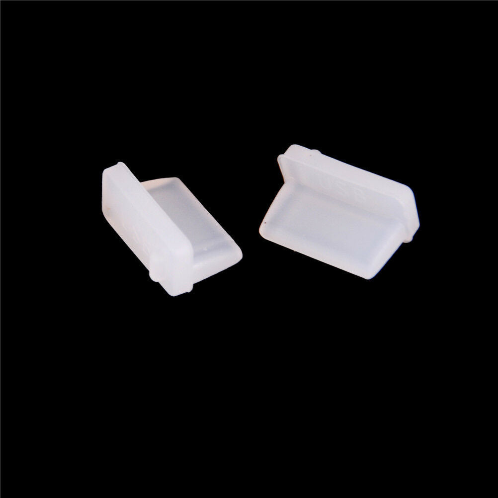 10pcs Clear Rubber A Type Female USB Anti Dust Protector Plugs Stopper CoverBDA