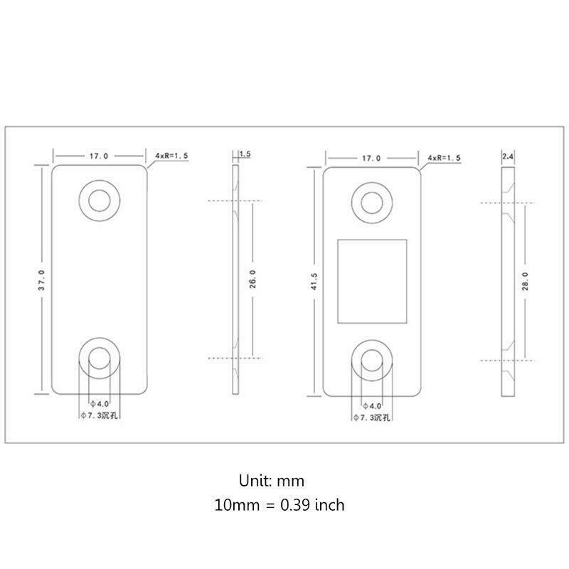 Flat Powerful Door Catches Closer Strong Magnet Catch Latch Stoppers Door Stop