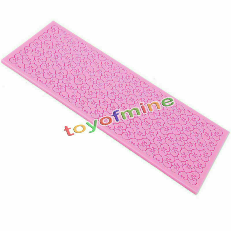 DIY Silicone Lace Mold Mould Sugar Craft Fondant Mat Cake Decorating Baking Tool