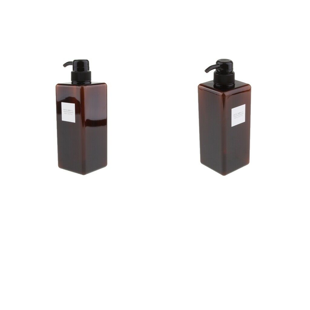 2Pcs Brown 650ml Foaming Soap Soap Dispenser for DIY