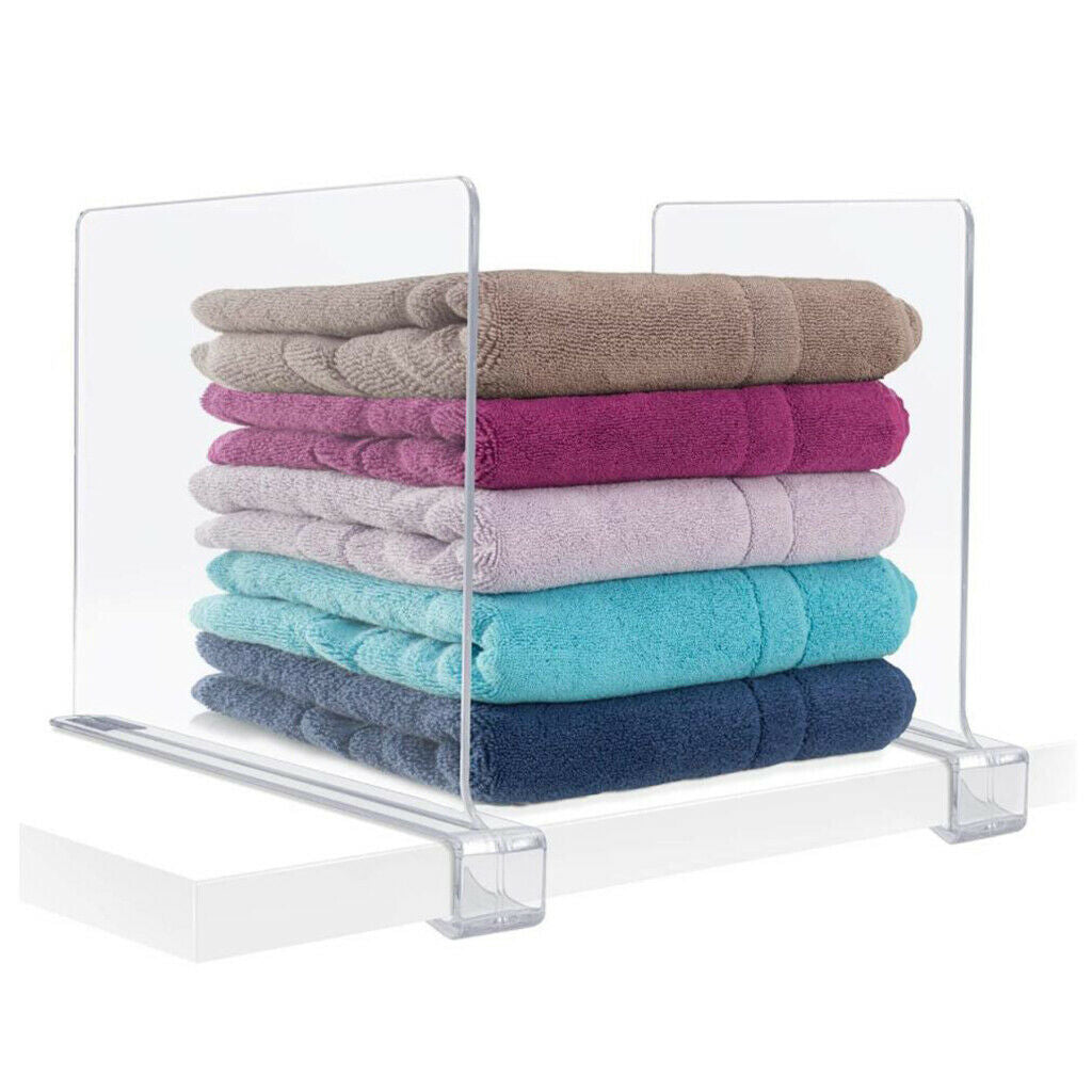 Multifunction Clear Acrylic Shelf Dividers for Organization Kitchen Office