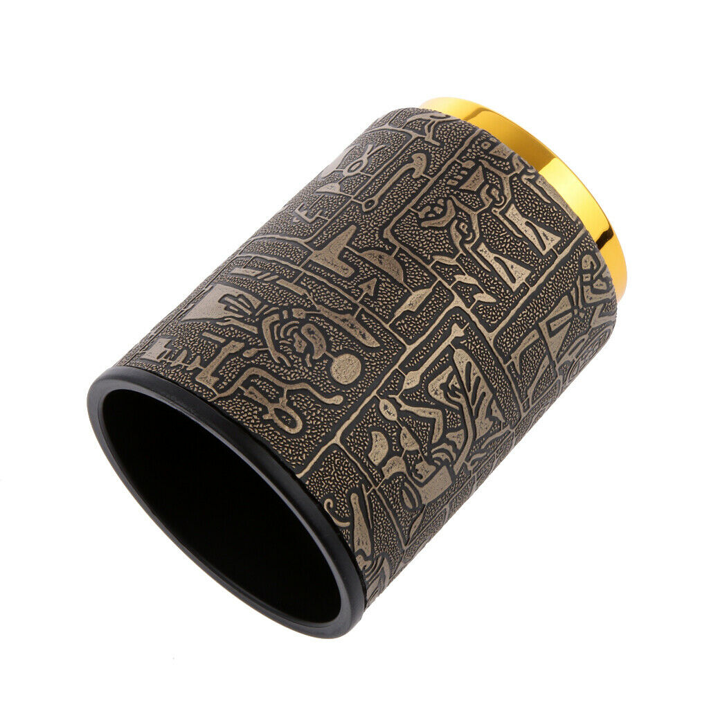 10pcs Multi-Sided Dice Set with Egyptian Dice Cup Shaker Holder TRPG Game