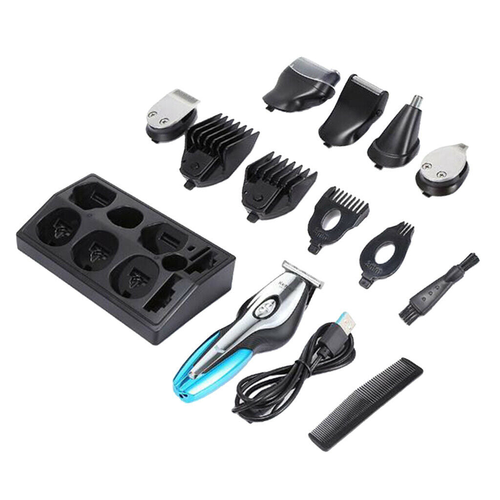 Multifuncional USB Grooming Beard Shaver Hair Trimmer Clippers Kit Waterproof