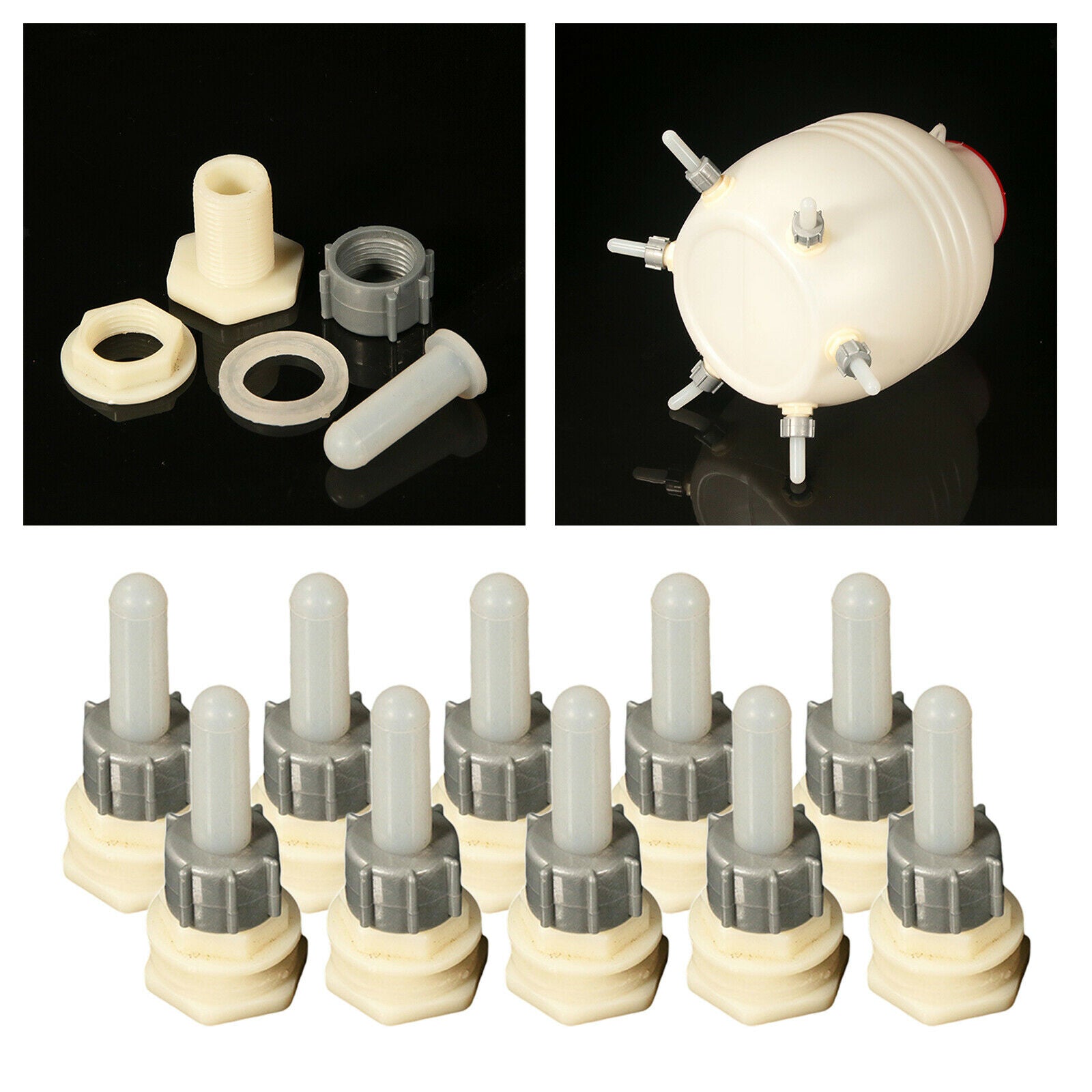 Silicone Goat Nipples Feeder Bottle Topper for Nursing Farm Calf Dog Poultry