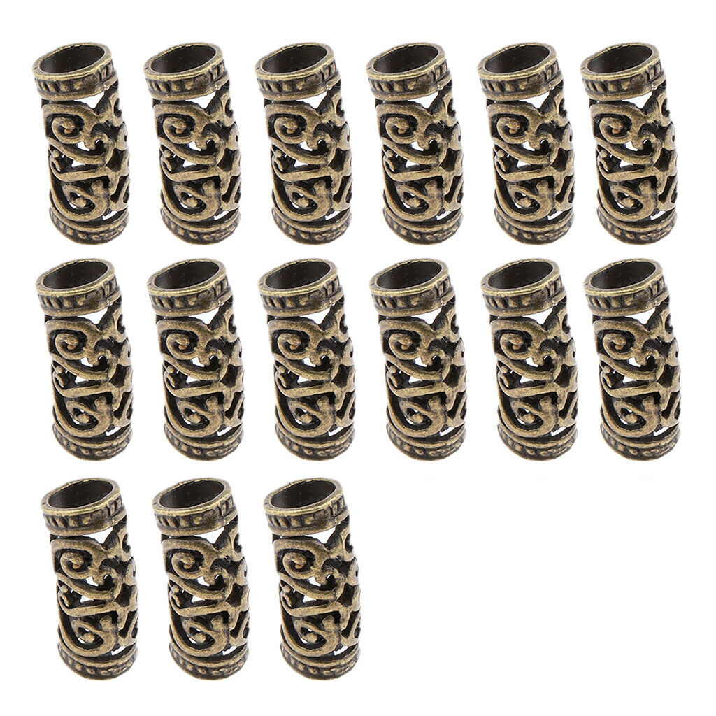 30pcs Dreadlock Beads Hair Rings Adjustable Hair Braid Cuff Clip Tubes Set