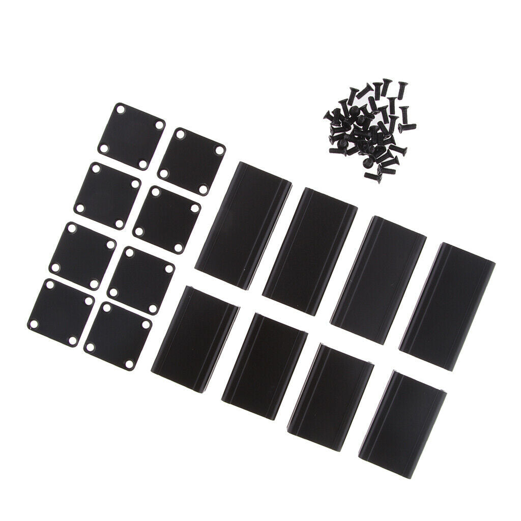 2 Set 40x25x25mm+2 Set 50x25x25mm Aluminum PCB Instrument Box DIY Enclosure