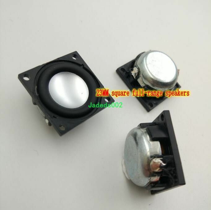2pcs 23mm 4ohm 2W full-range Speaker Square loudspeaker HiFi Audio Parts