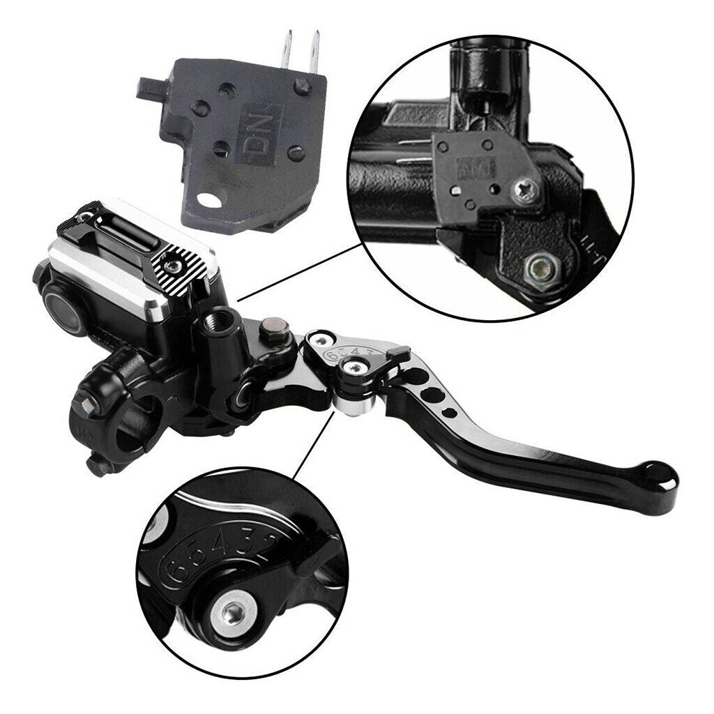 1 Pair 7/8'' Universal Motorcycle Hydraulic Brake Lever Master Cylinder Lever
