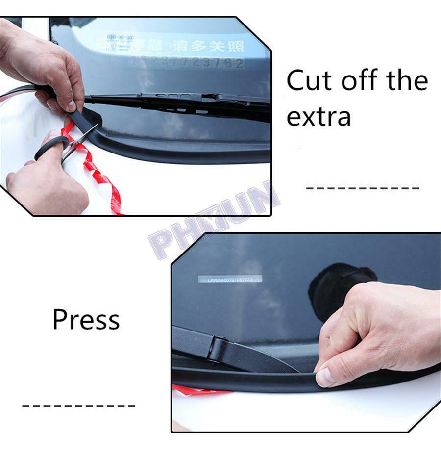 1.8M Car Windshield Rubber Seal Front Windshield Plastic Panel Sealant Strips