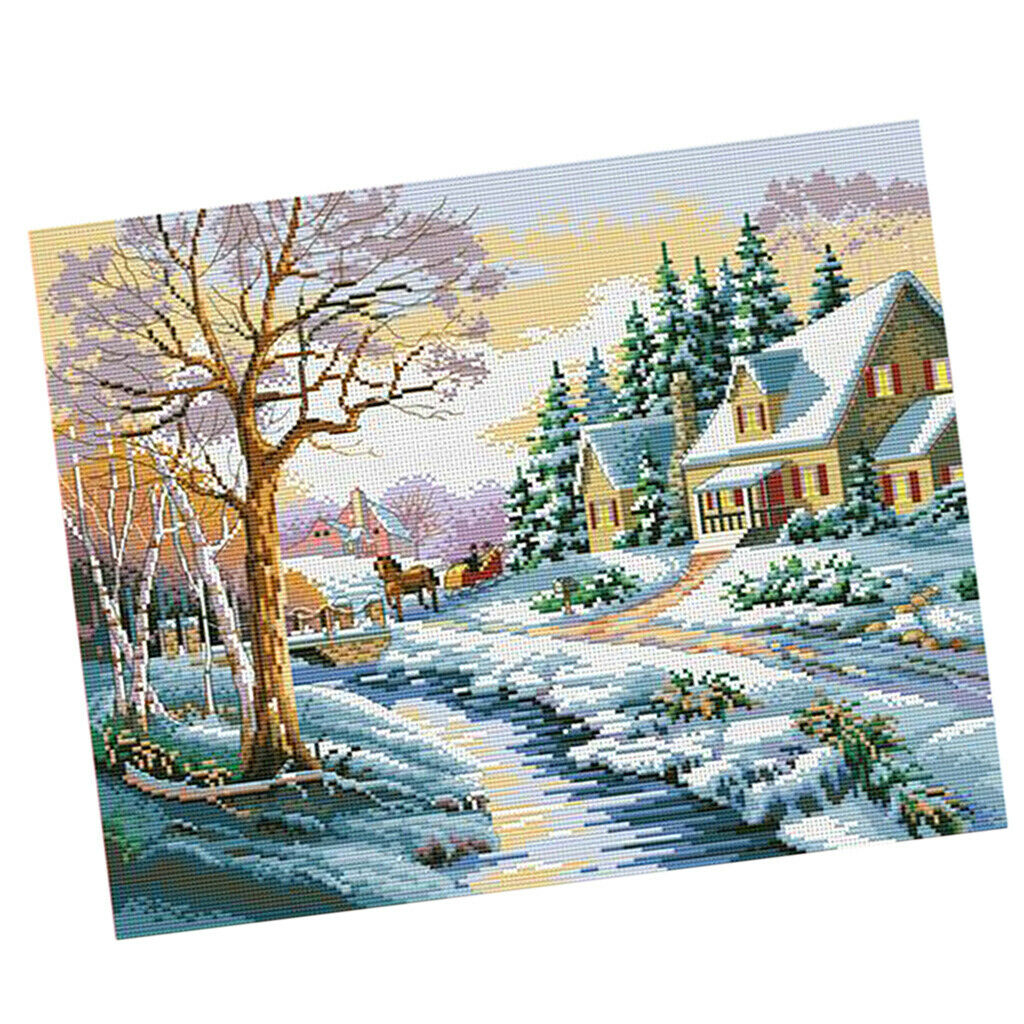 Stamped Cross Stitch Kits DIY Embroidery Kit 11 Count Cloth for Beginners