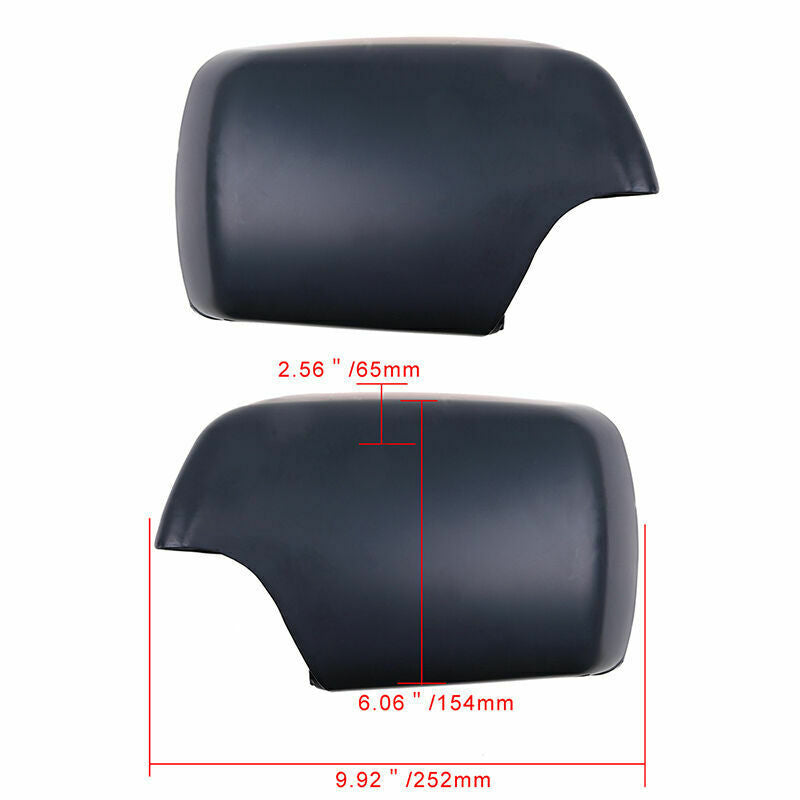 Pair Door Side Rear View Mirror Cover Cap Trim Driver+Passenger Fit BMW 00-06 X5