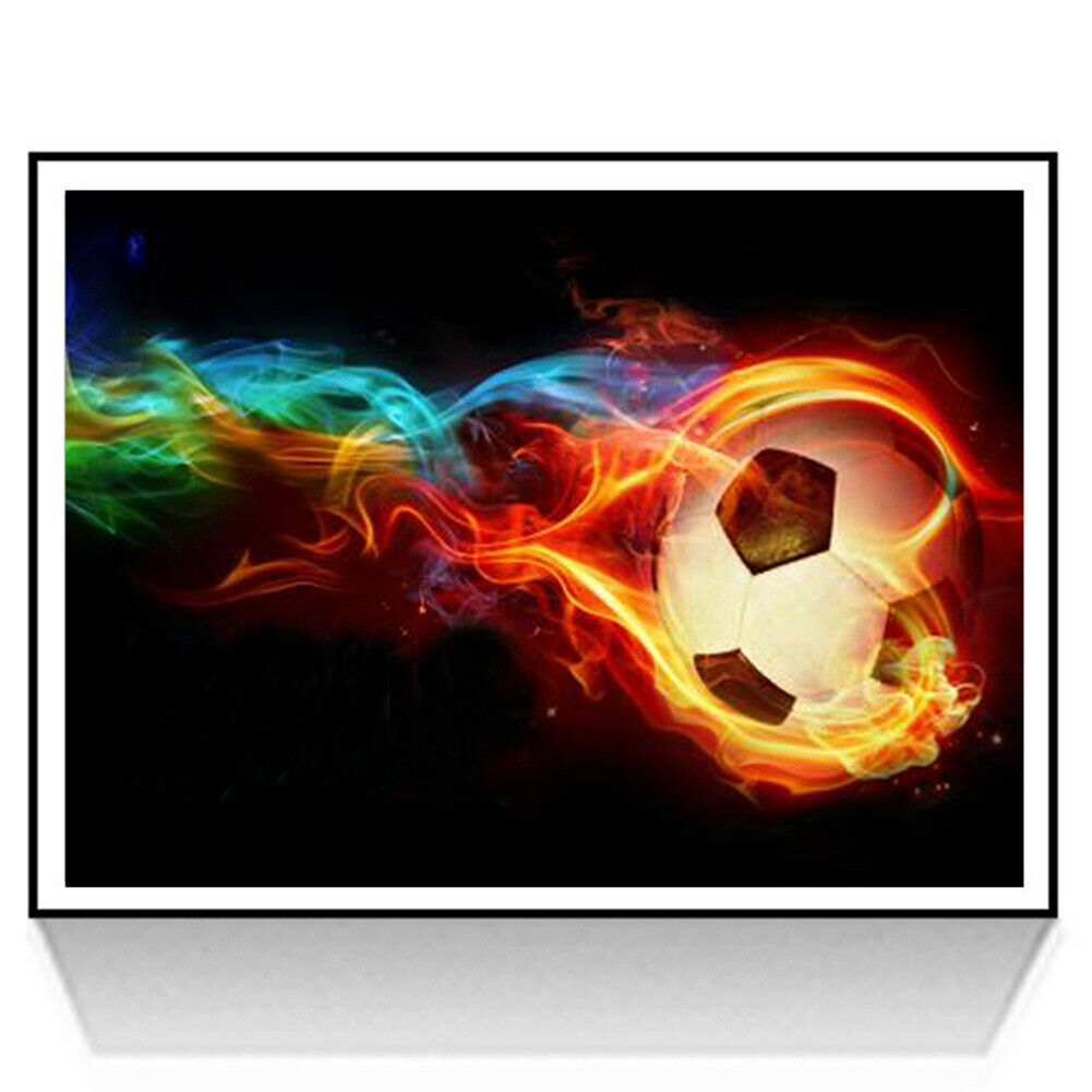 Football 5D Full Drill Diamond Painting Embroidery DIY Cross Stitch Decor @