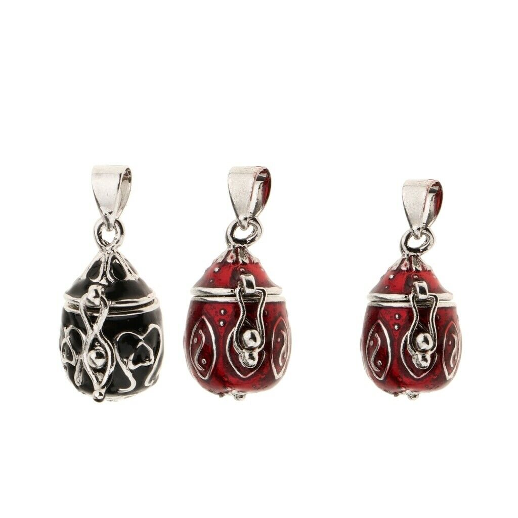 3x Enamel Teardrop Openable Watedrop Urn Holder Pendant Necklace Memorial