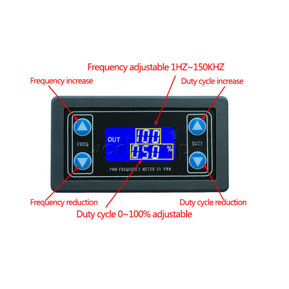 Signal Generator Modul Einstellbare PWM Pulse Frequency Duty Cycle Square Wave