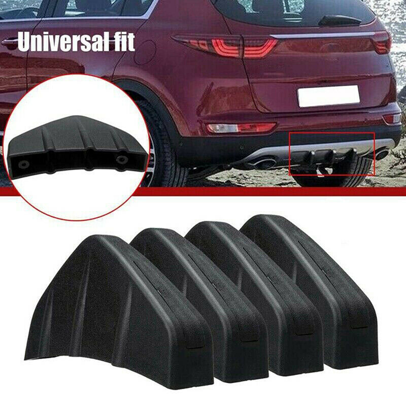 Universal Car Rear Bumper Lip Diffuser Shark Fin 3 Wing Spoiler Car Back .l8