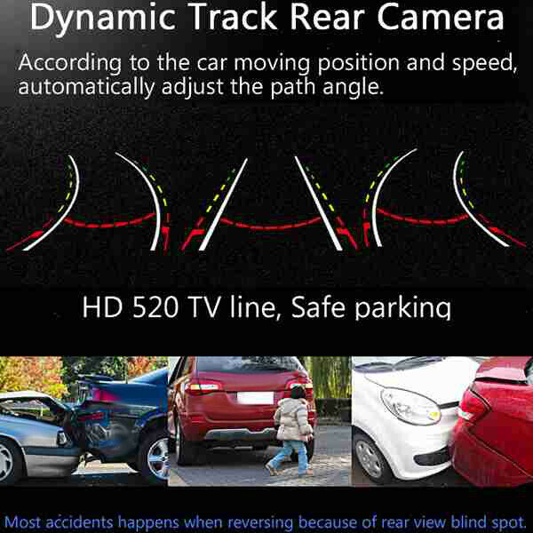 Car Rear View Camera Parking Reverse Camera for Audi A3 A4 A6L S5 Q7 U2E8E8