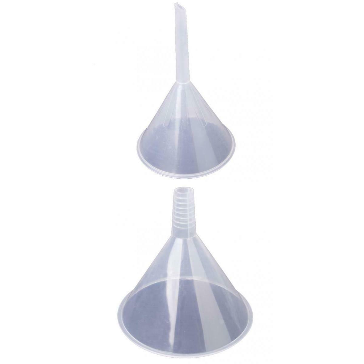 90mm+150mm Plastic Funnel Liquid Oil Fuel Water -- Kitchen Laboratory Garage Car