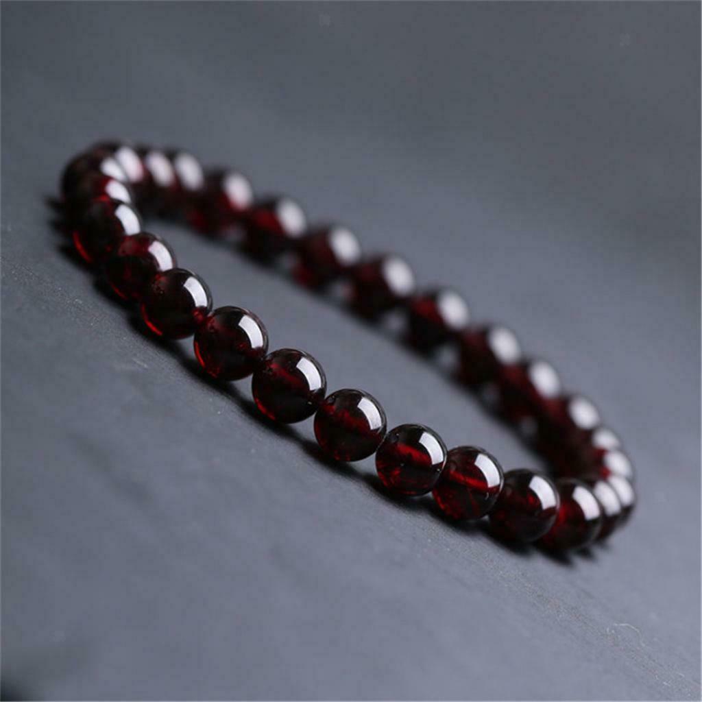 Charming Natural Bracelet Garnet Bracelet Women Birthday Gift As Described