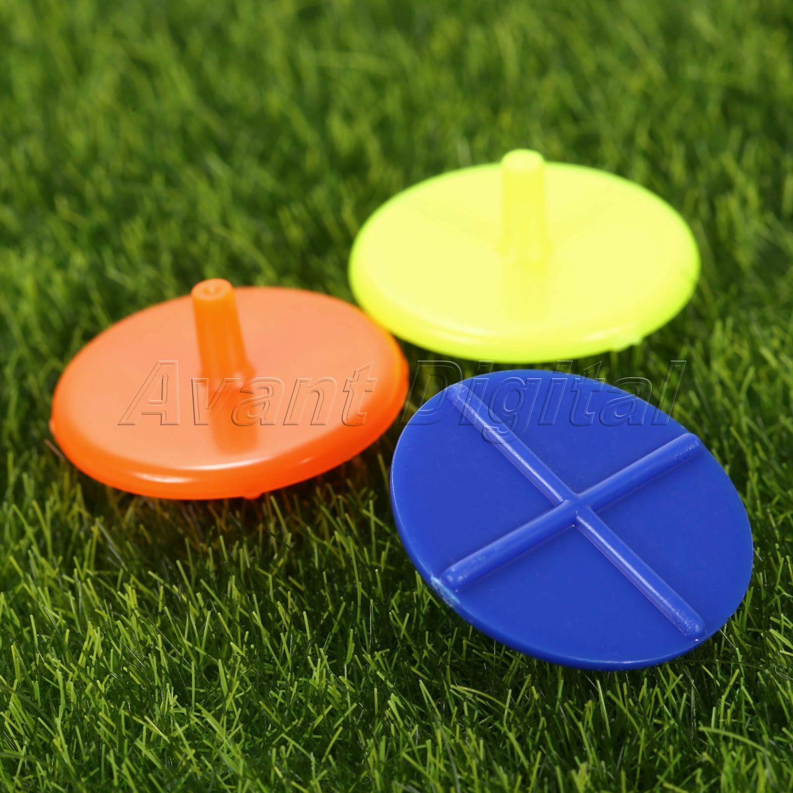 Plastic Golf Ball Position Marker Round Cross Assorted Training Mark Tool 100pcs