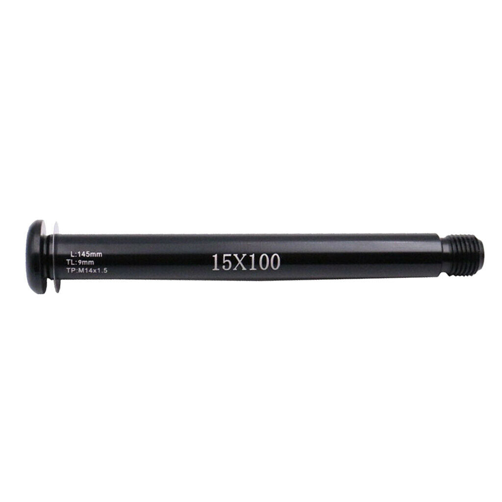 Front Hubs Tube Fork Shaft Thru Axle Lever 100x15mm for Bike Bicycle Parts