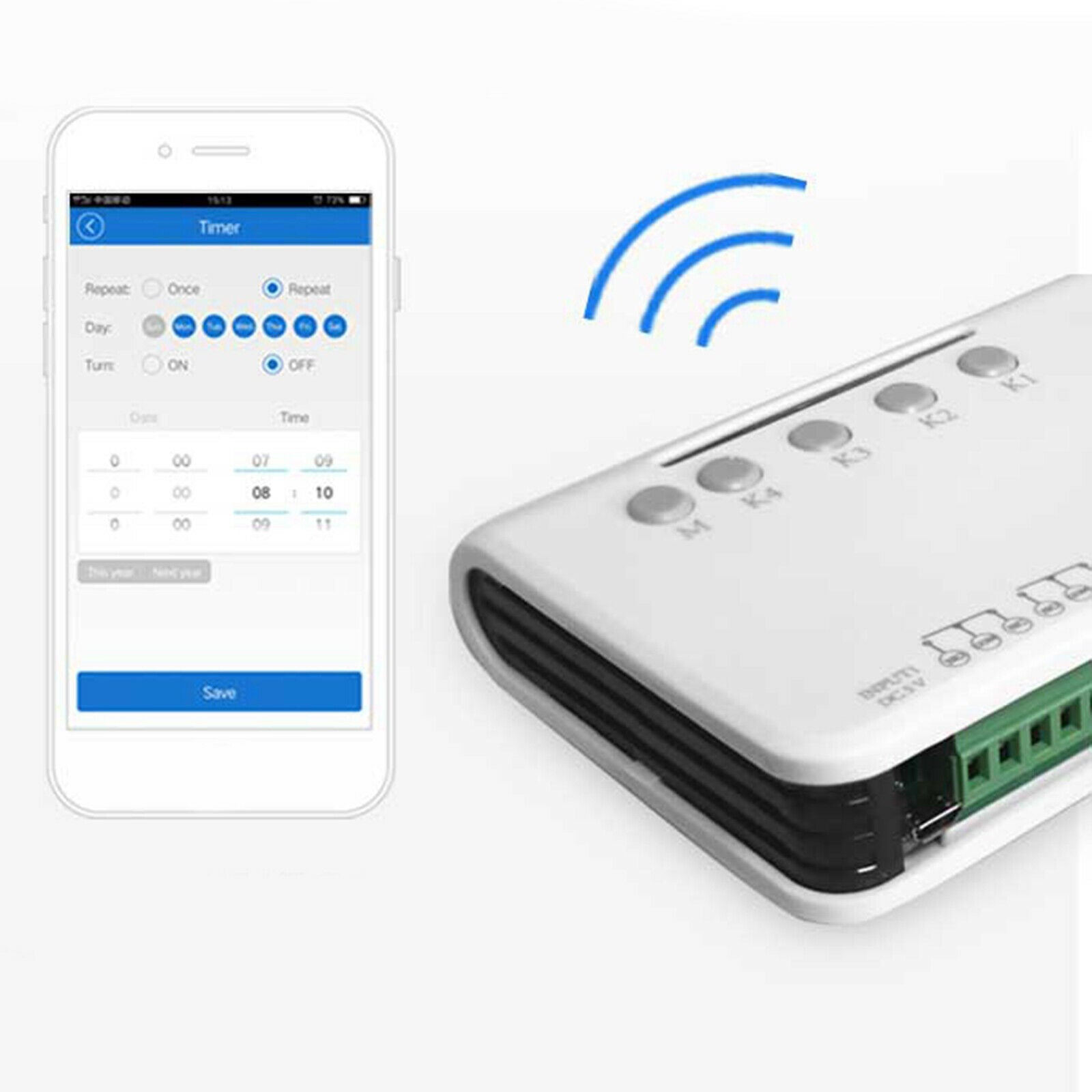 4 Channel 5V Wifi Switch Universal Module Smart Remote Control Voice Control