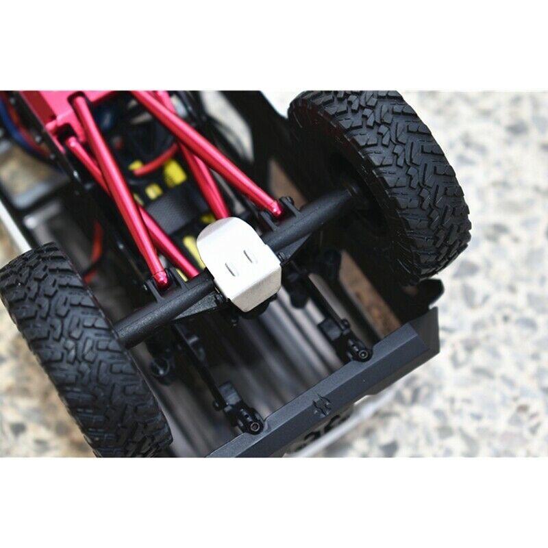 Stainless Steel Chassis Armor GearBox Axle Protector for 1/24 RC Cler Axial SCQ4