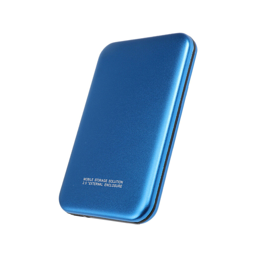 Blue 2.5inch External Hard Drive Enclosure HDD Case for Desktop for Laptop