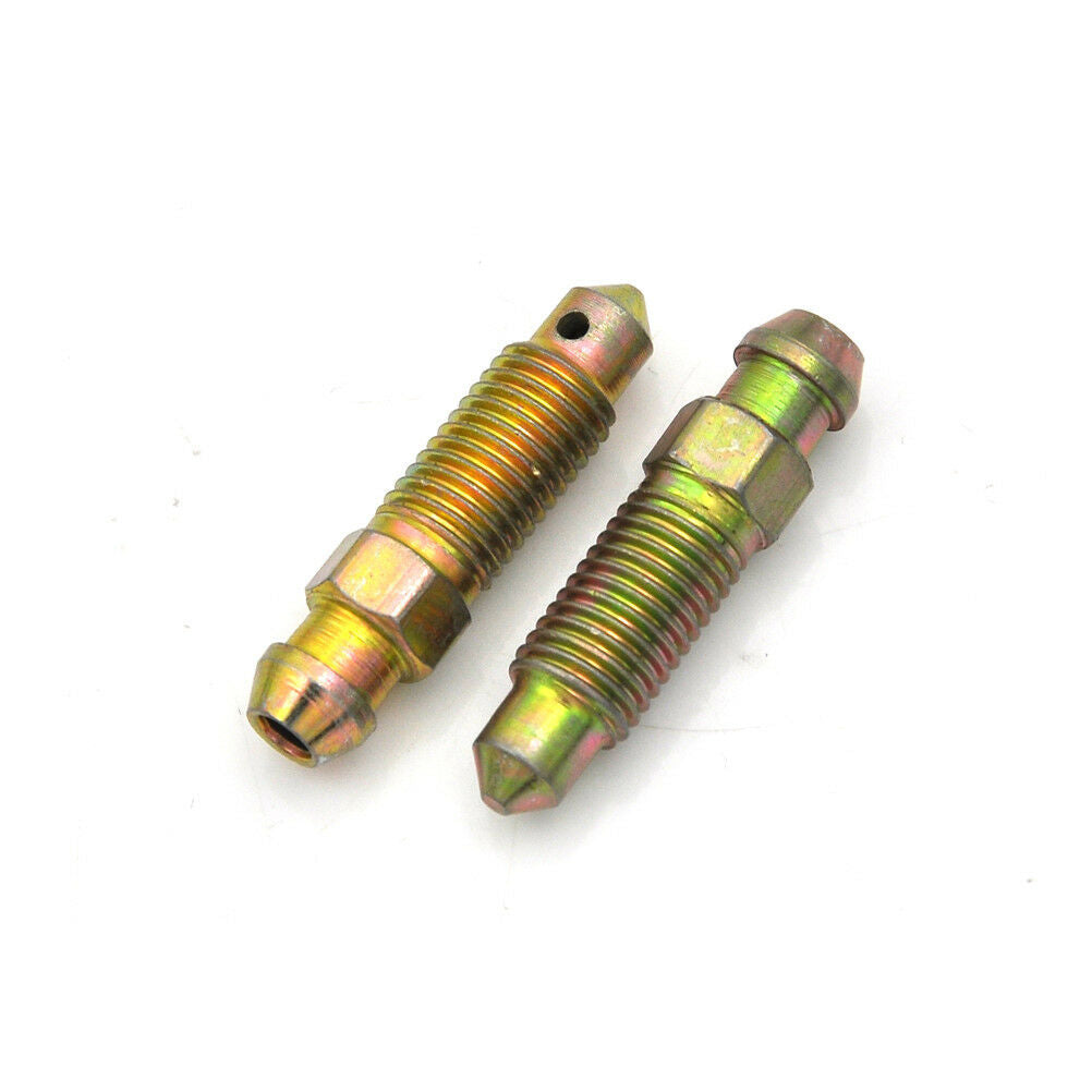 4pcs M8 x 1.0mm Motorcycle Bike Brake Caliper Steel Bleed Screw Nippl.l8