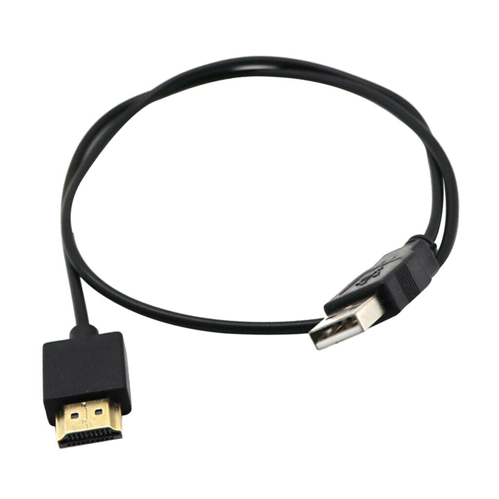 USB To HDMI Cable 0.5m, USB To HDMI Charging Cable Cord Adapter for DVD HDTV .