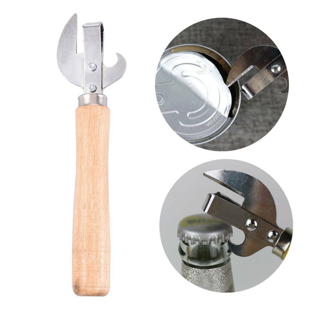 Manual Metal Can Opener Side Cut Stainless Steel Bottle Opener Kitchen Tools 1PC