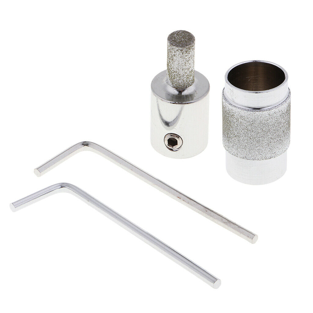2 Sets Heavy Duty Grinding Bits Set Stained Glass Grinder Head Kit for All