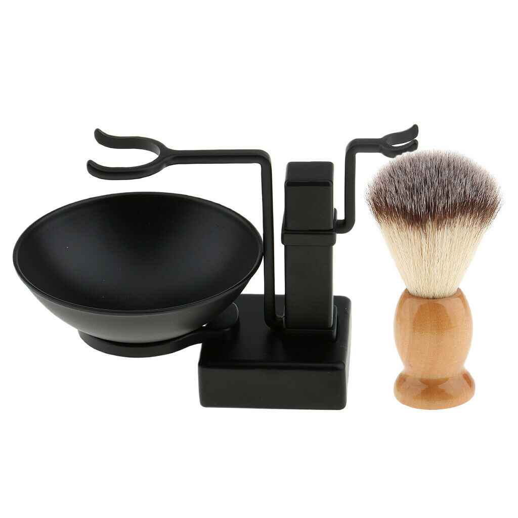 Premium Shaving Cup Tumbler Cup Holder With Wooden Brush Kit For Men