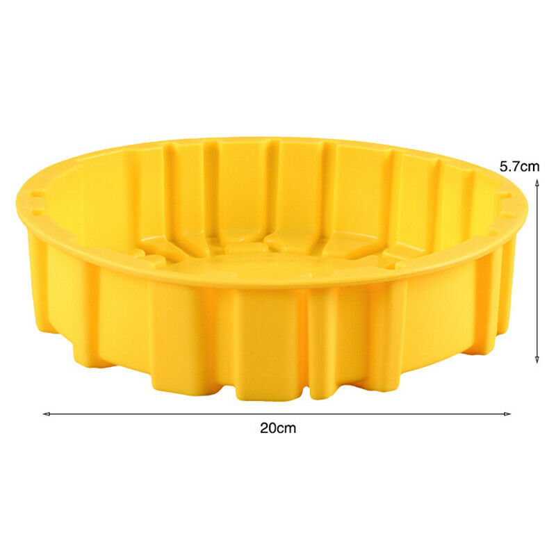 Round Silicone Cake Baking Mold DIY Birthday Bakeware Pastry Cake Decor T.l8