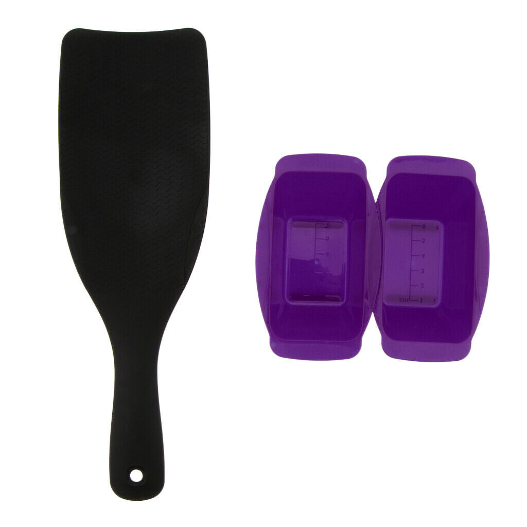 Highlight Balayage Board Paddle + 2 Detachable Hair Coloring Bowls Purple
